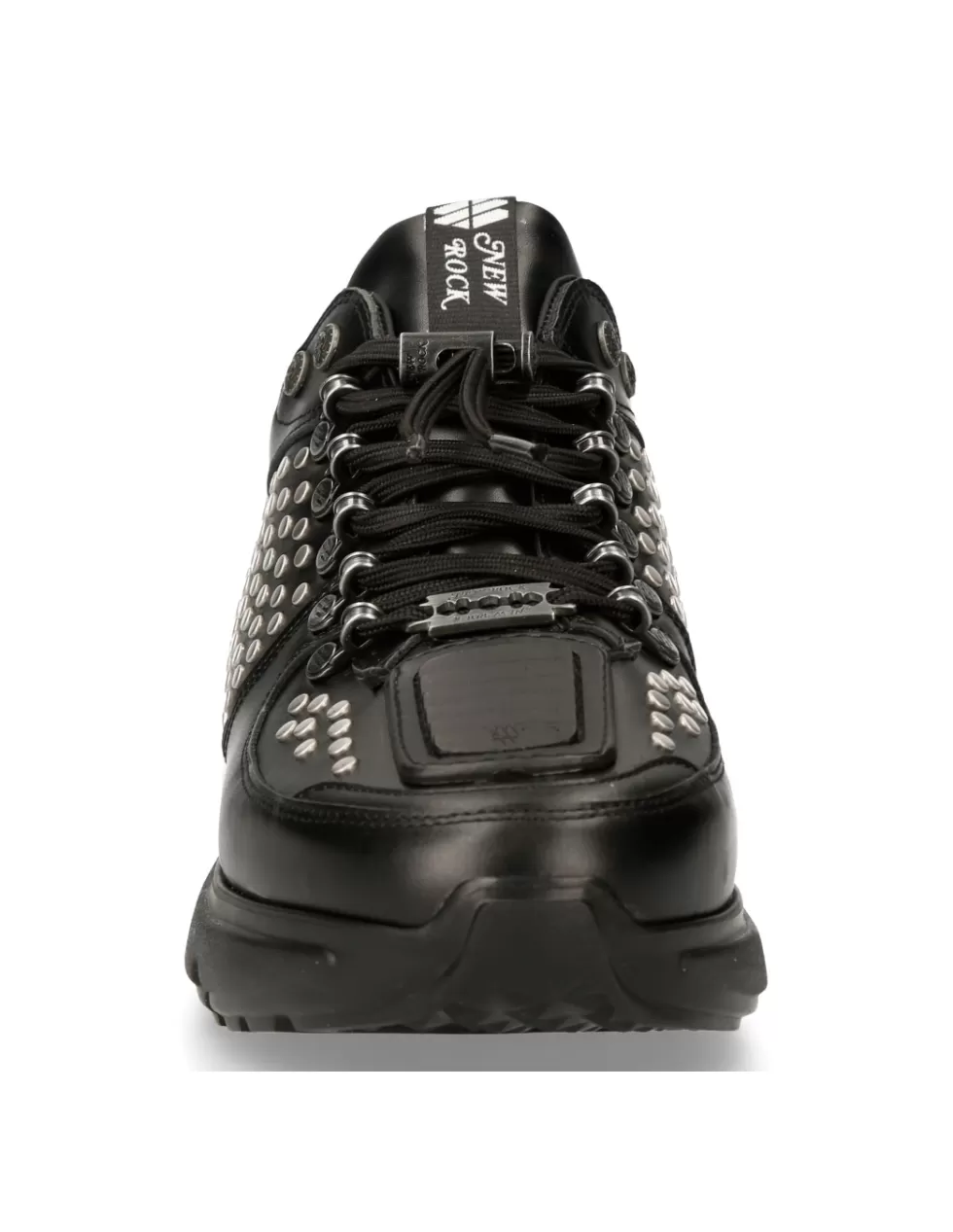 Scarpe da Ginnastica New Rock Crono - Nero Opaco con Lacci Regolabili, Design Ultraleggero per Massima Agilità - Modello Urban Sport M009S1