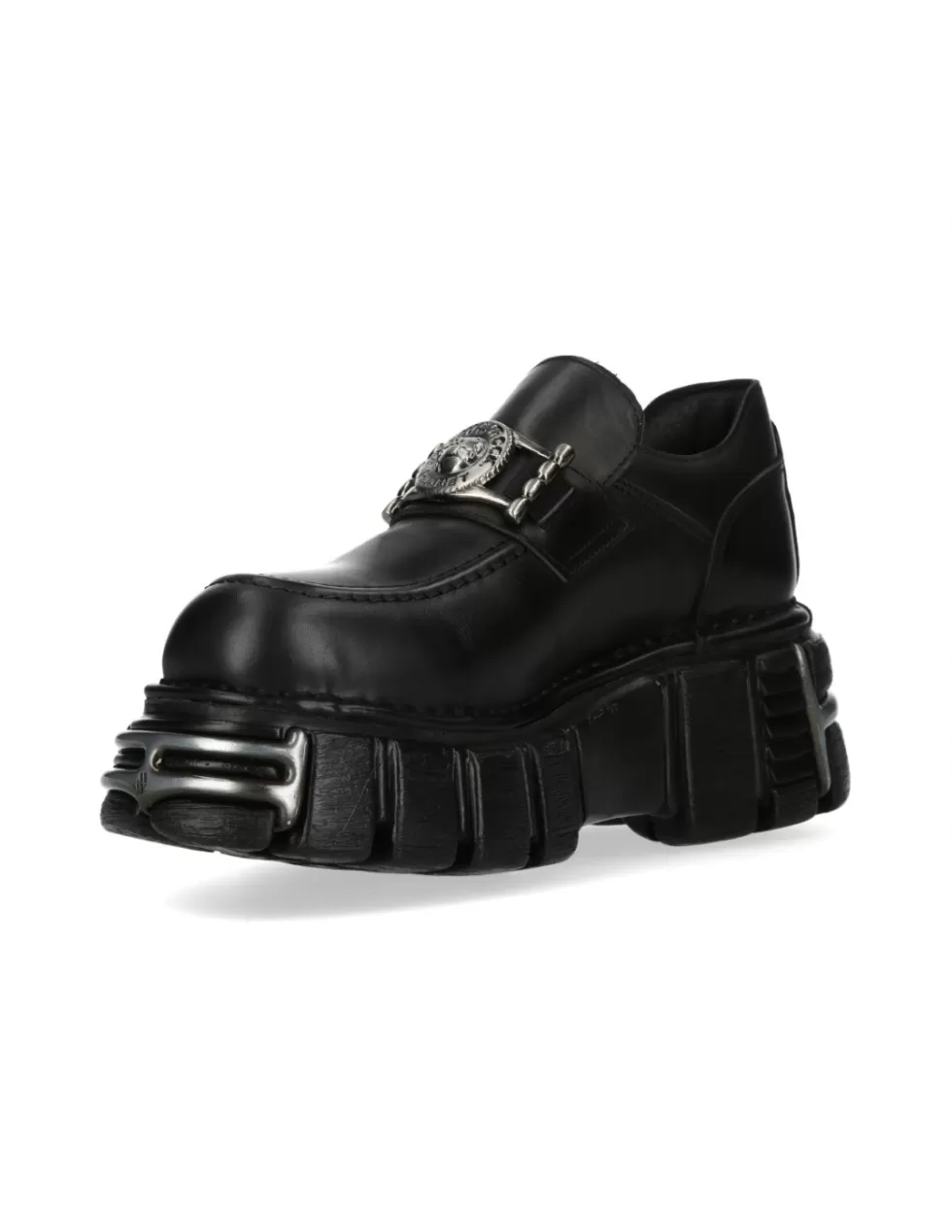 New Rock Iconiche Scarpe con Plateau - Design Avanguardista Tower Nero, Modello M-895-C8