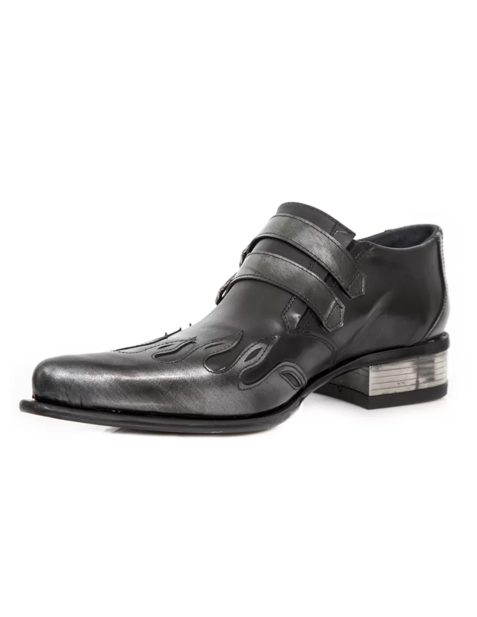 Stivaletti New Rock Newman - Modello M2358-C5 con dettagli in metallo, stile urban e design robusto per look audaci