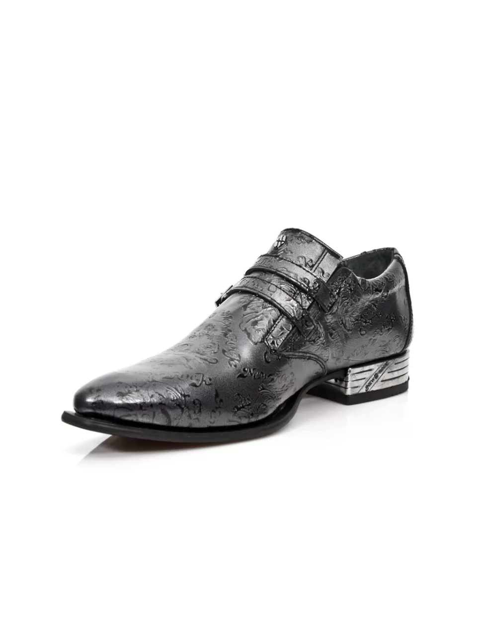 Stivali New Rock Newman in Pelle con Zeppa Ammortizzata - Modello M2246C31, Stile Urbano Stringato per Look Imponenti