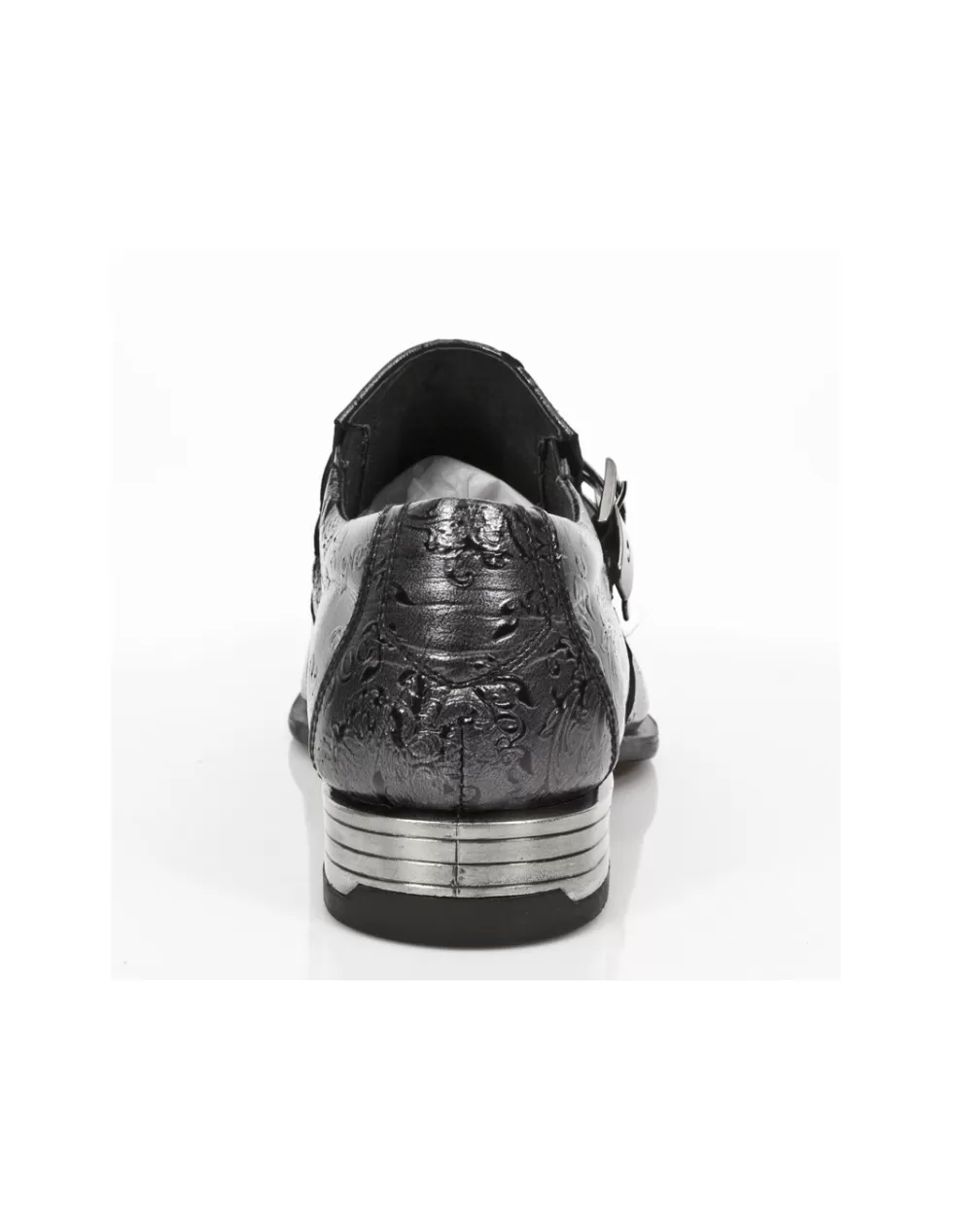 Stivali New Rock Newman in Pelle con Zeppa Ammortizzata - Modello M2246C31, Stile Urbano Stringato per Look Imponenti