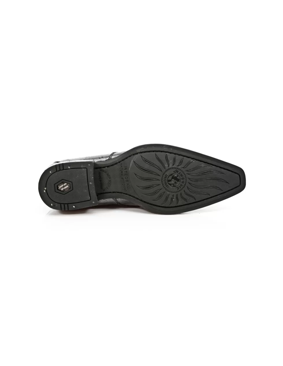 Stivali New Rock Newman in Pelle con Zeppa Ammortizzata - Modello M2246C31, Stile Urbano Stringato per Look Imponenti
