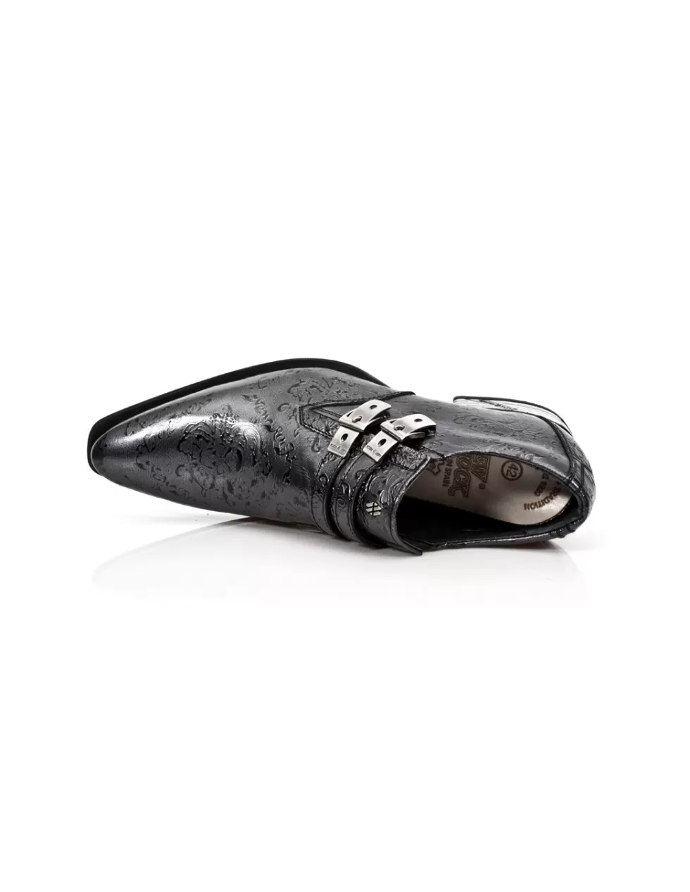 Stivali New Rock Newman in Pelle con Zeppa Ammortizzata - Modello M2246C31, Stile Urbano Stringato per Look Imponenti
