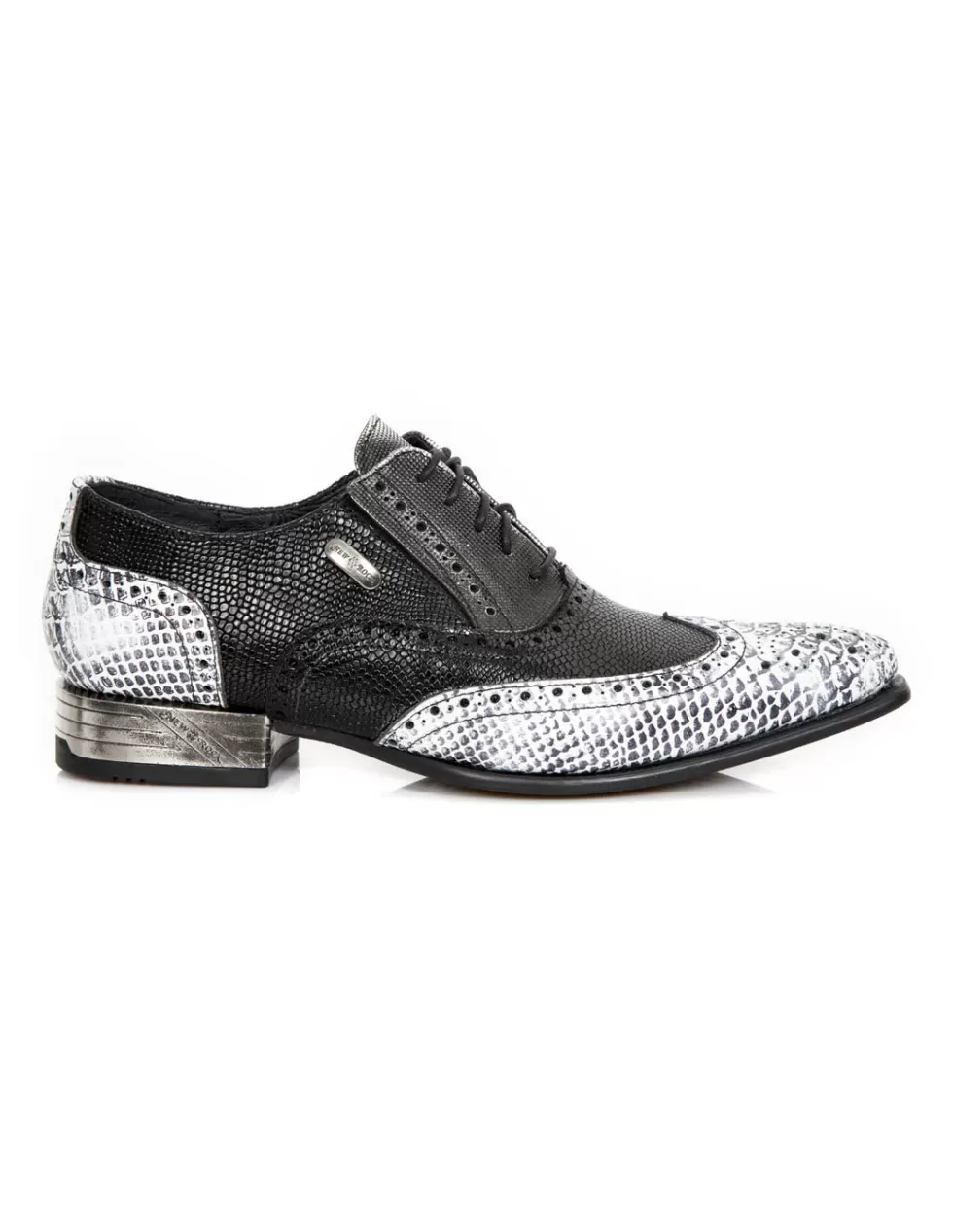 Scarpe New Rock Newman - Modello M-NW136 Stivali Stringati Urbani in Pelle, Colore C38