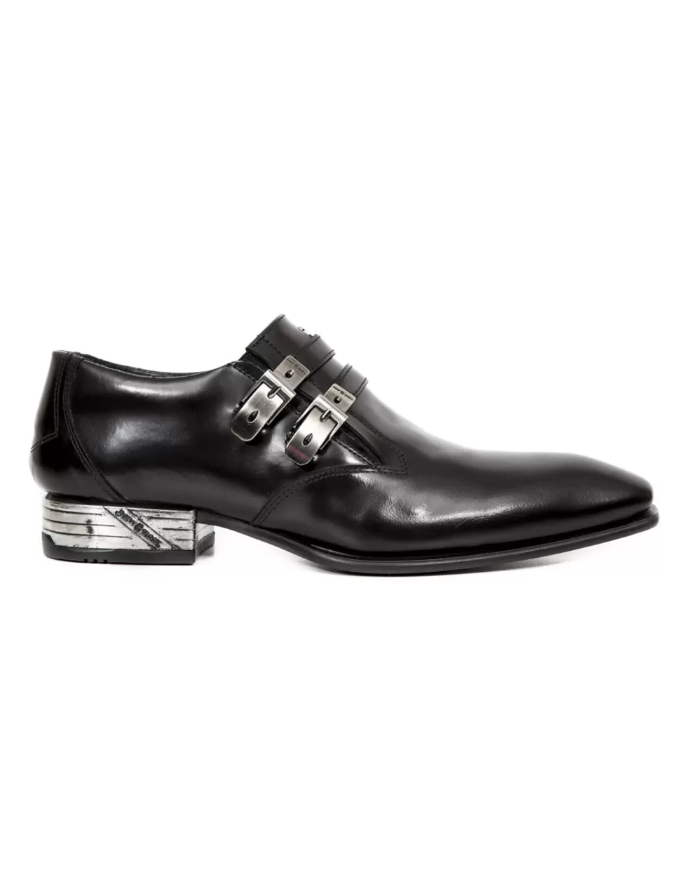 New Rock Stivaletti Uomo Mod. NEWMAN M-NW157/C5 - Stivaletti con Plateau Antishock, Design in Suede Robustoe Dettagli Metallici