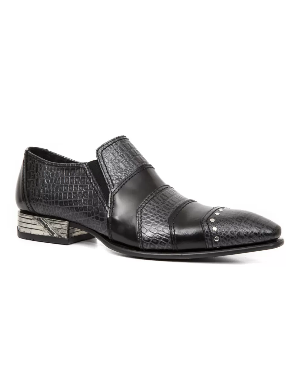 Scarpe New Rock Modello Newman, Stivaletti Stringati Avanguardia in Pelle con Suola Aumentata - Edizione Limitata NW123C5, Stile Urbano Unisex per Look Imponente