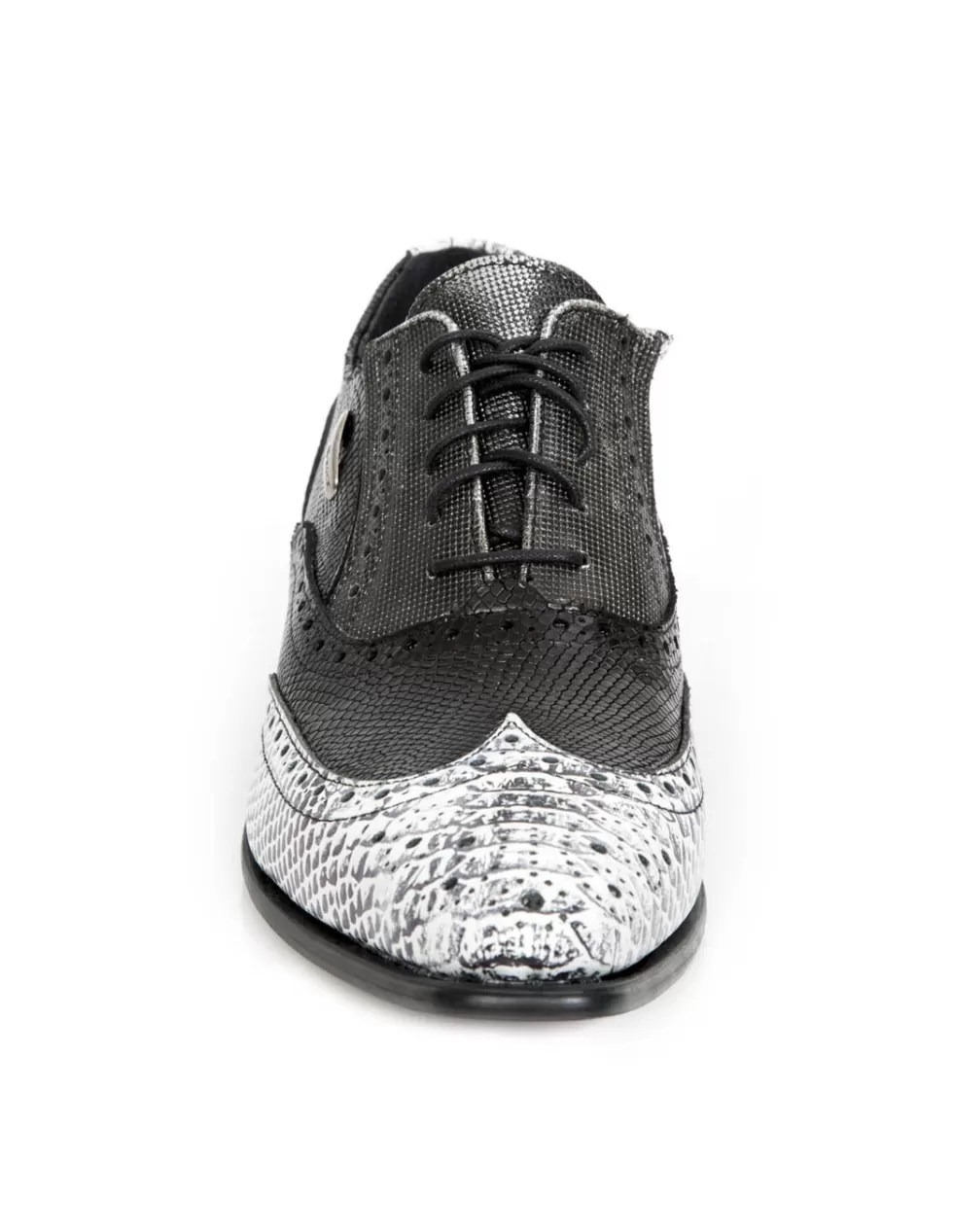 Scarpe New Rock Newman - Modello M-NW136 Stivali Stringati Urbani in Pelle, Colore C38