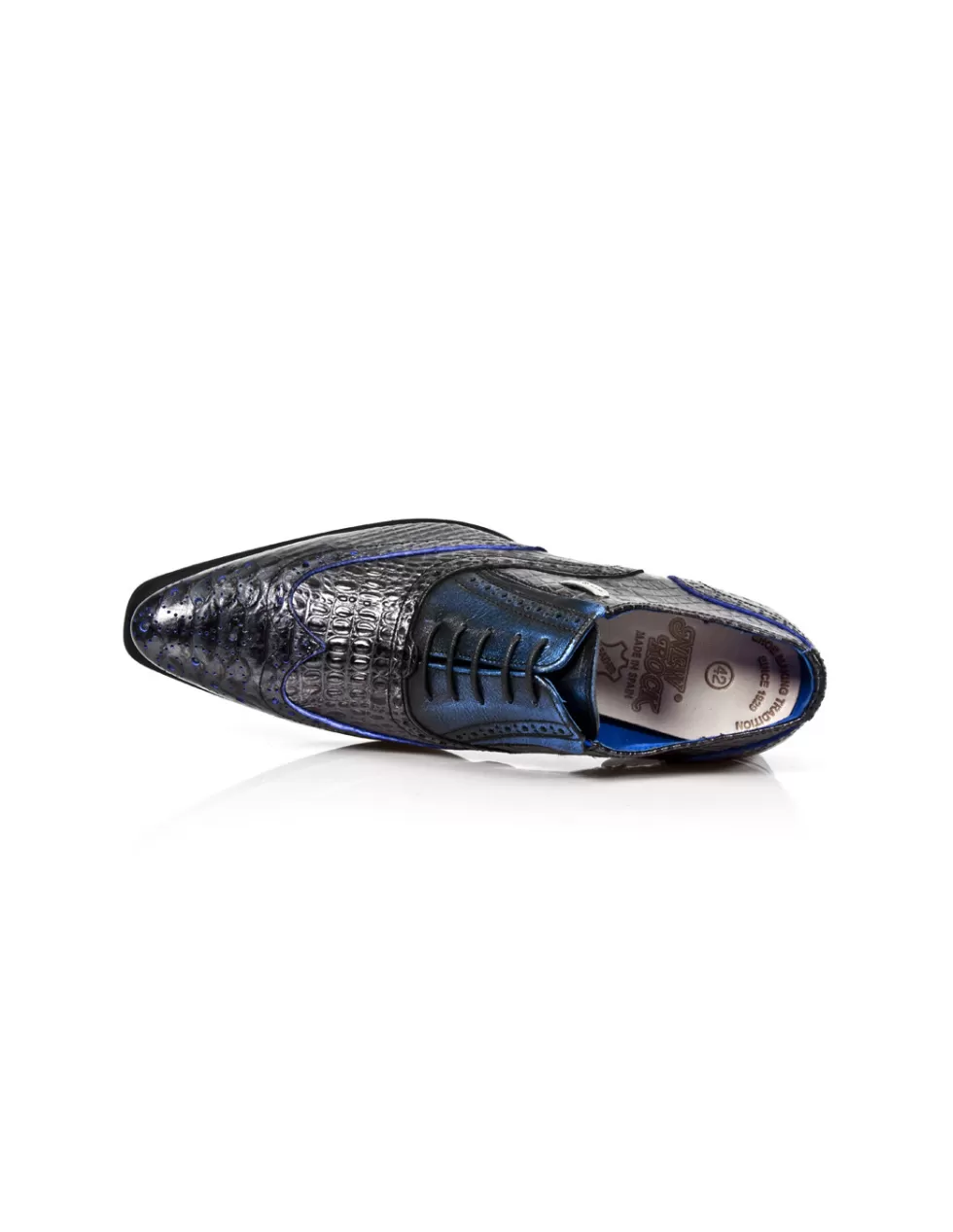 Stivaletti New Rock Newman in pelle con borchie - Modello M-NW136-C6 scarpe alternative