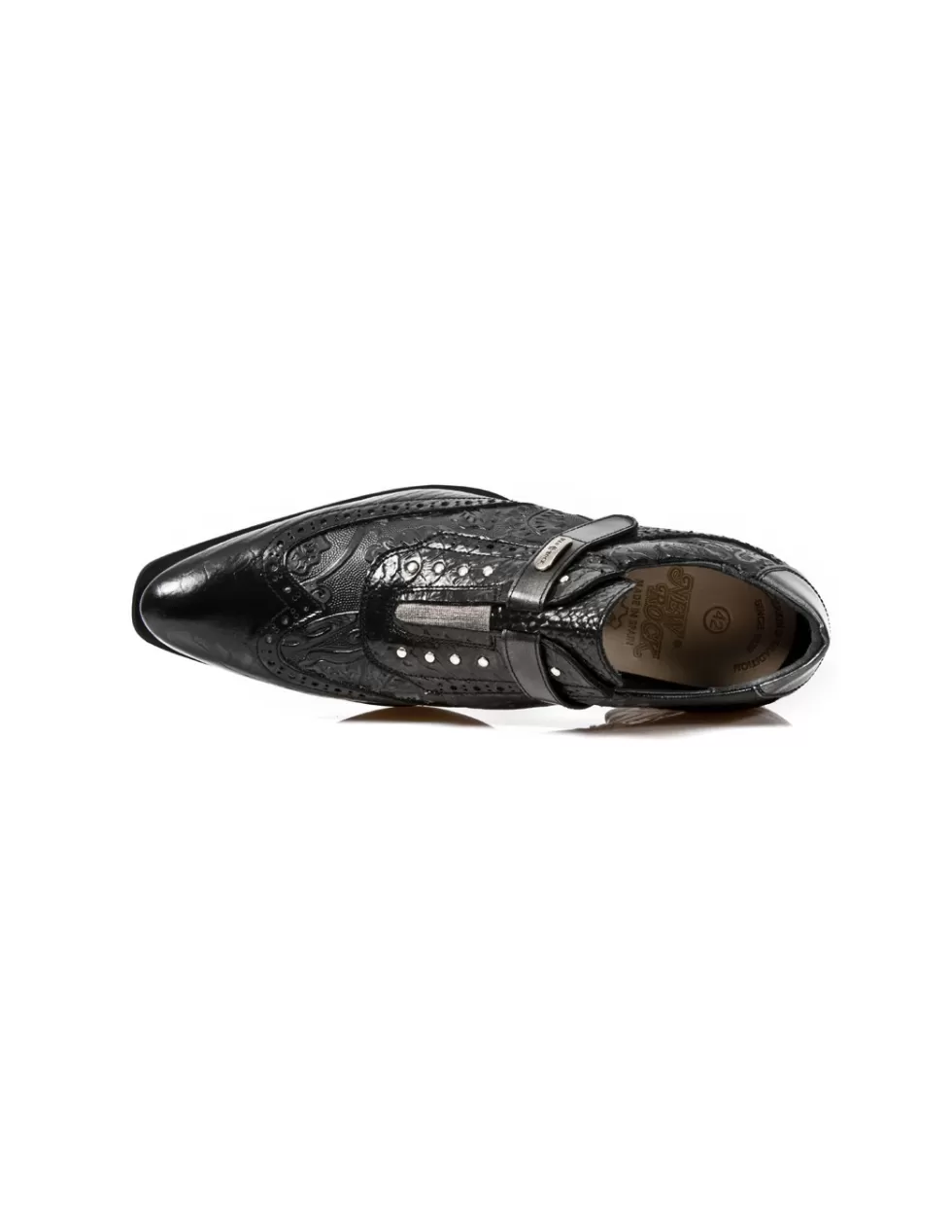 Stivali New Rock Newman NW137-C3 - Stivaletti Unisex in Pelle Scamosciata, Edizione Limitata, Confortevoli con Design Futuristico e Stile Avanguardista