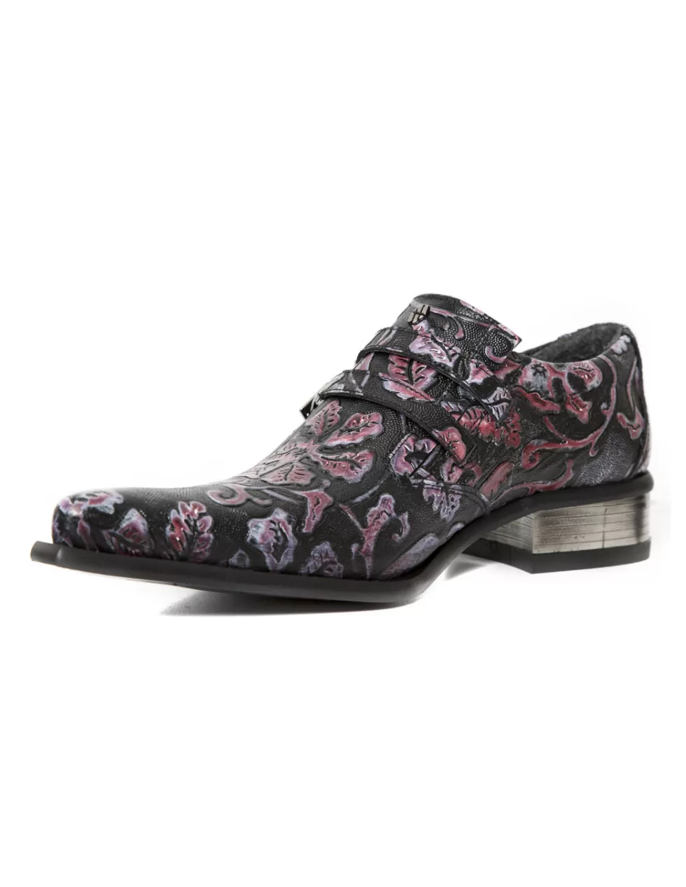 Stivaletti New Rock Newman M2246 in Pelle Scamosciata con Borchie Metalliche - Modello Unisex