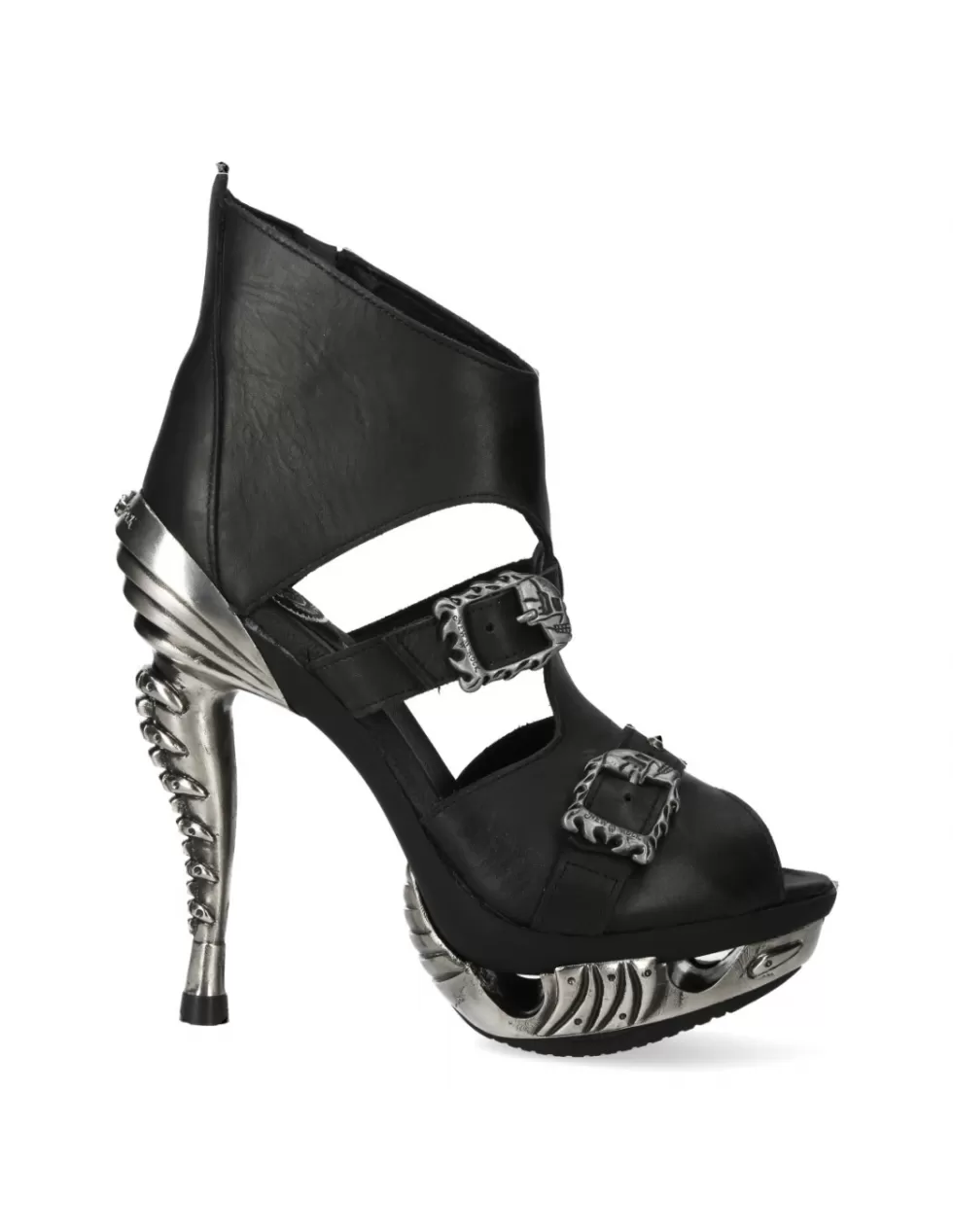 Sandali con Tacco Alto New Rock - Stile Punk Rebellioso, Design Comodo Modello MAGS008-S1