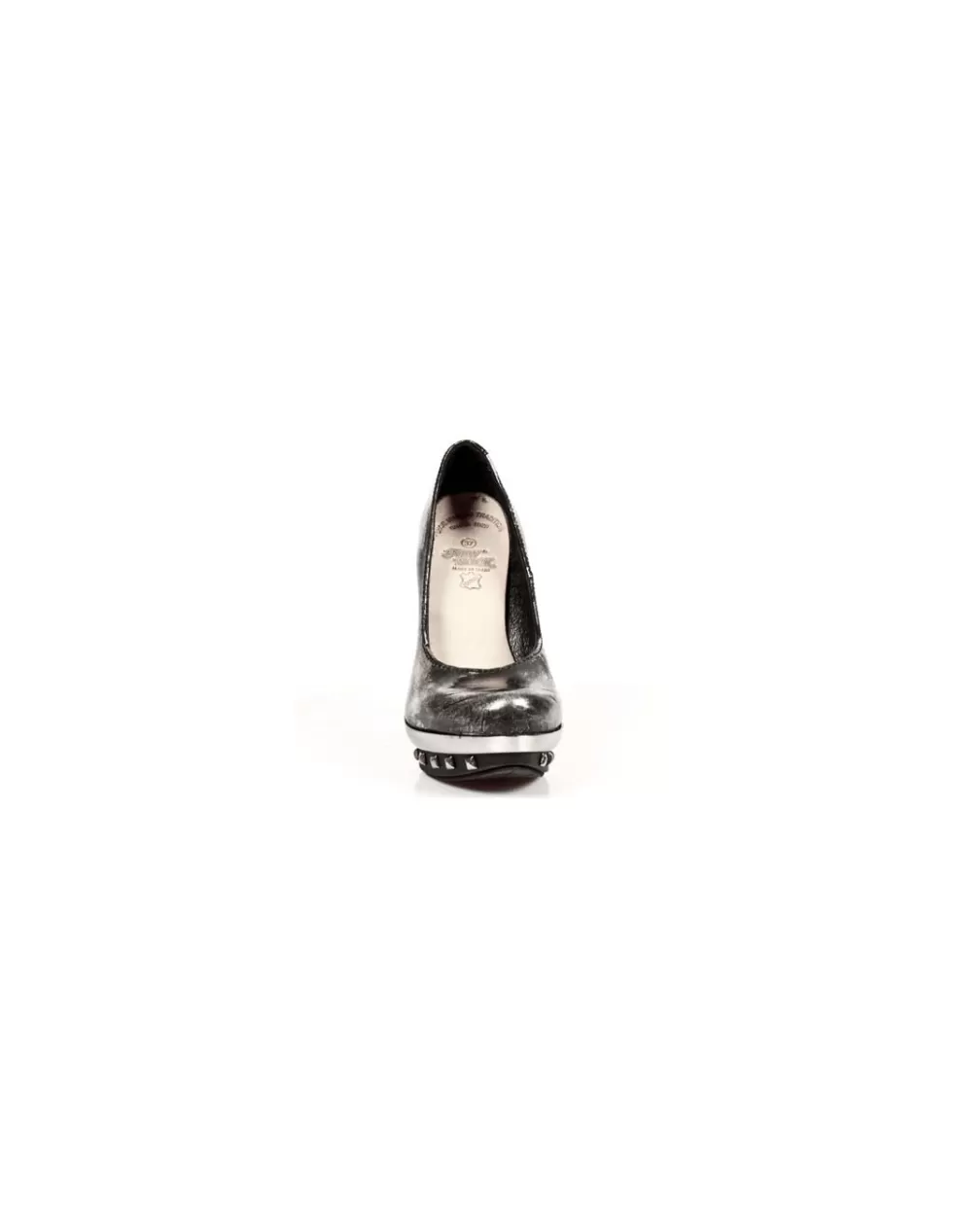 Stivaletti Punk New Rock - Tacchi Alti con Zeppa Modello MPUNK011C11 Stile Grintoso