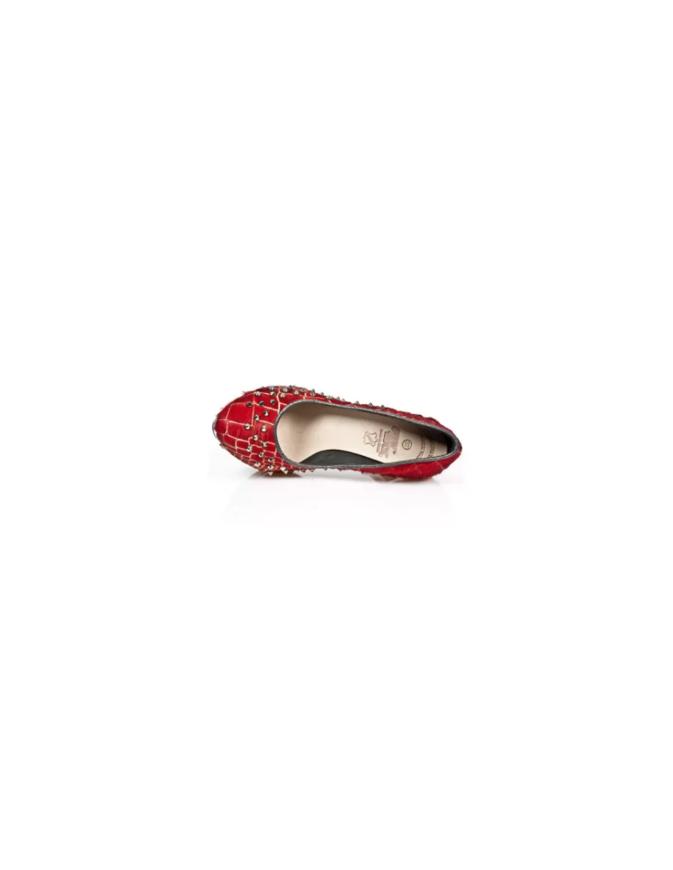 Stivali Alti con Tacco New Rock - Mod. M-PUNK034/C4 Stile Punk-Rock, Scarpe con Tacco Alto Iconiche per Look Audaci