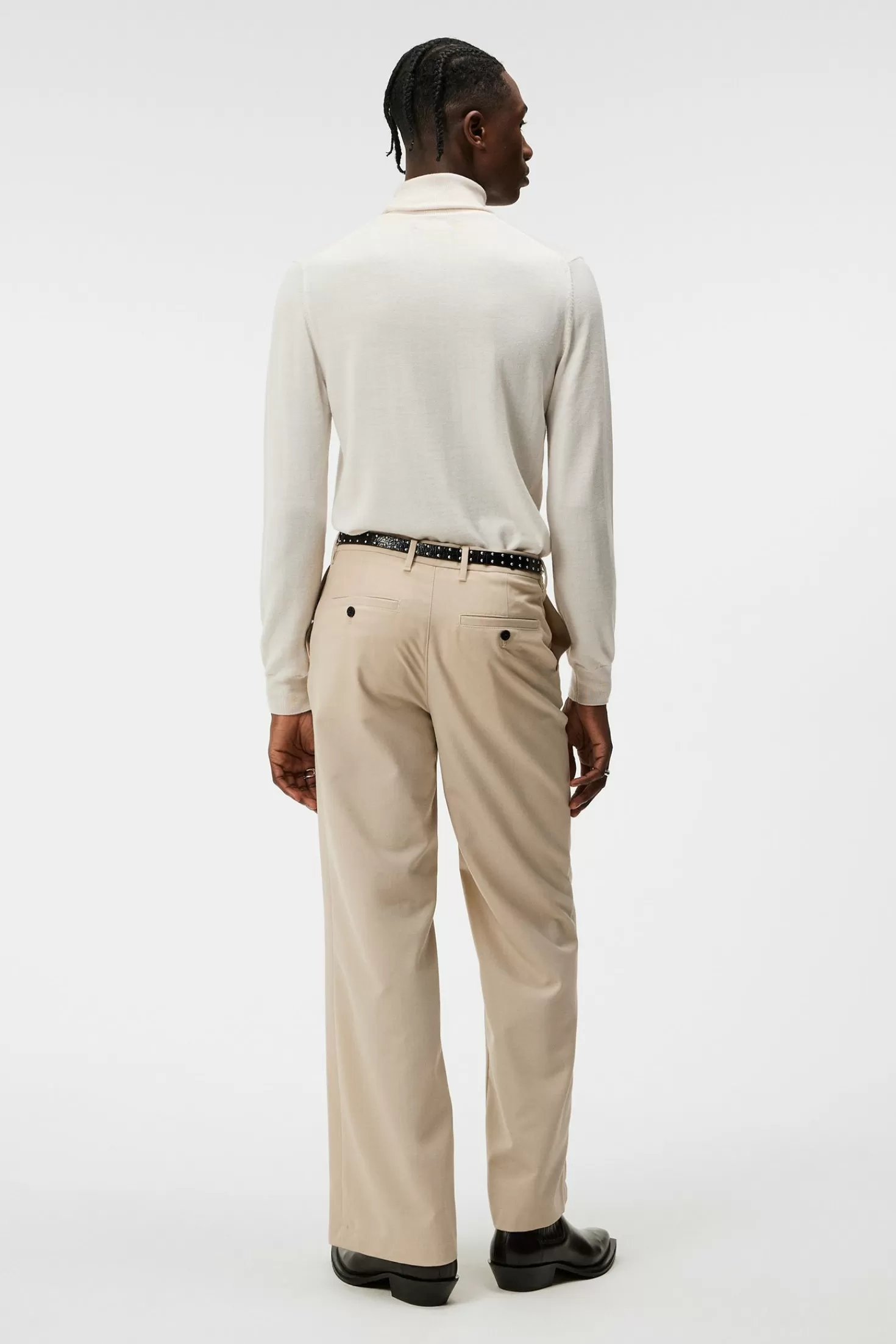 J.Lindeberg Pantaloni Larghi in Lana Sonny - Novità della Collezione Autunno