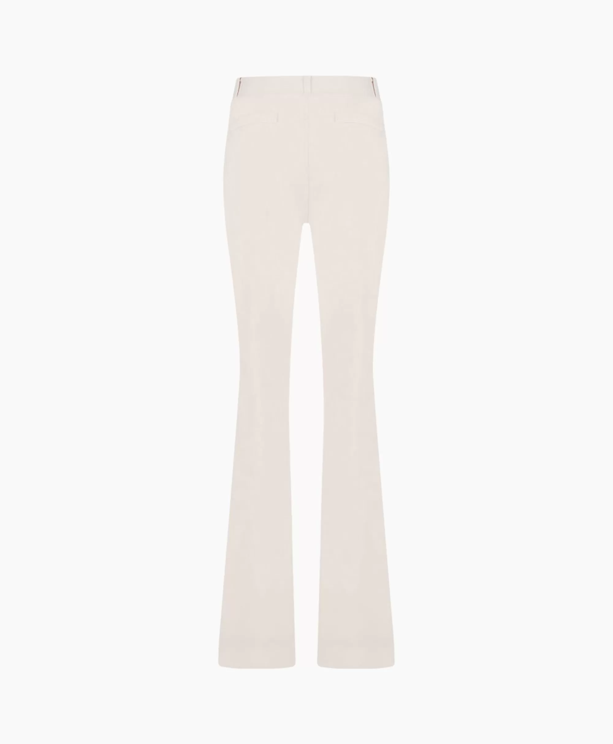 Pantaloni Eleganti Studio Anneloes | Modello Flair con Banda Luccicante | Tinta Avorio Naturale | Vestibilità Allungata per Look Glamour | Ideali per Serate ed Eventi | Tessuto Pregiato Autunno-Inverno