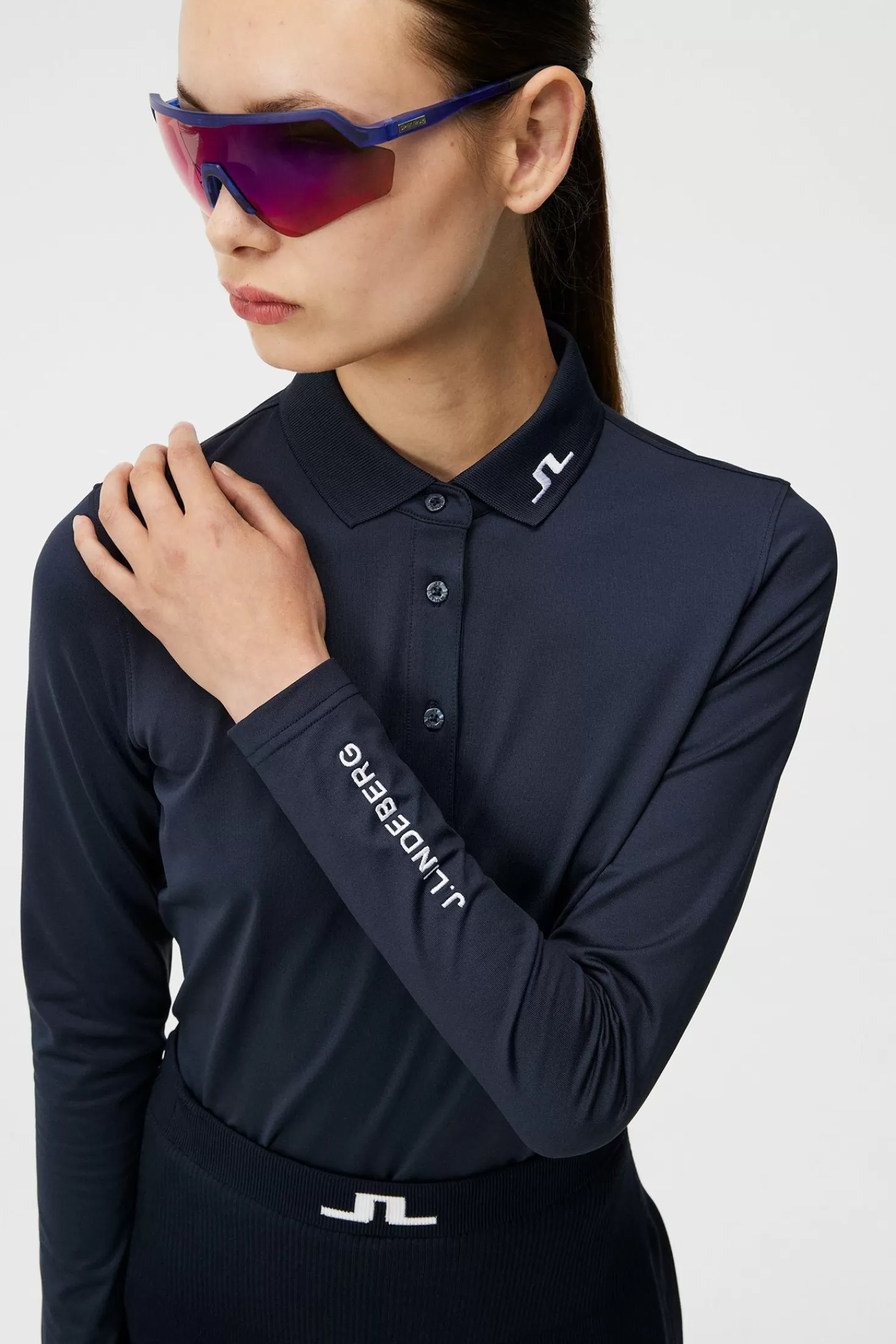 J.Lindeberg Maglietta Polo Tour Tech LS - Design Premium per Stile Impeccabile