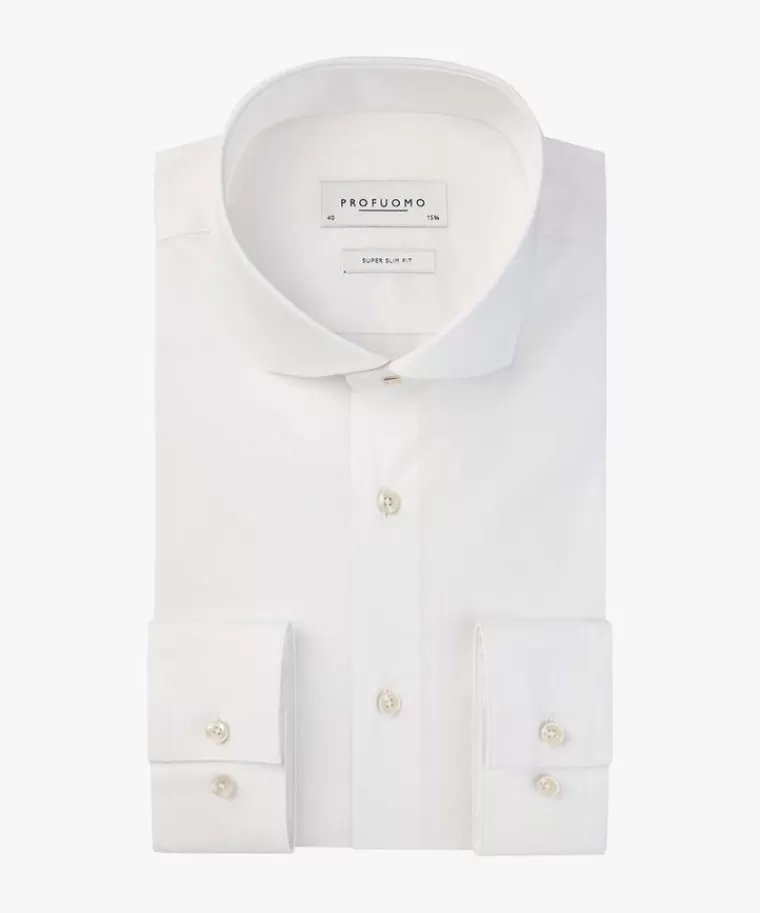 Profuomo Camicia Uomo Super Aderente con Morbida Elasticità - Bianco Classico, Prezzo Conveniente e Design Moderno