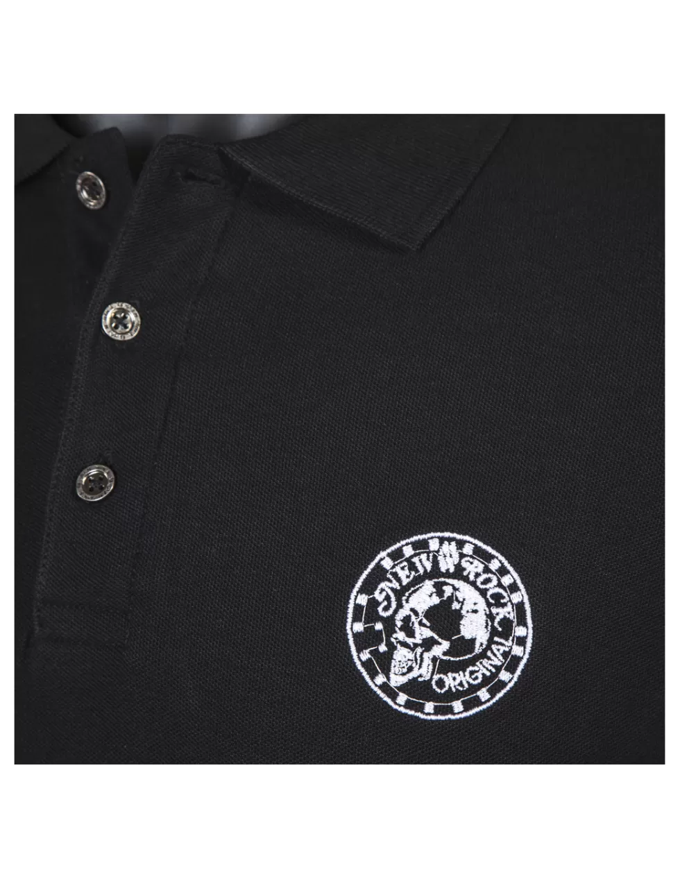 New Rock Maglietta Unisex Essentiale - PS1 Nero Grafite | Cotone Lavato Morbido | Taglia S 

(：，、，