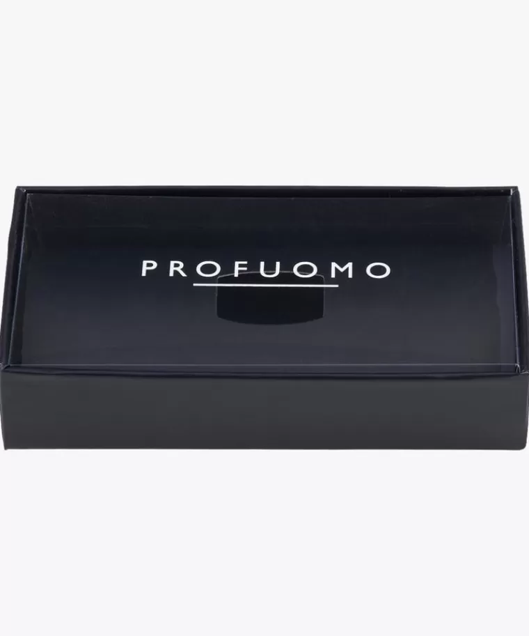 Elegante Cravatta Oxford in Seta Profuomo - Nero Intenso con Promo Imperdibile
